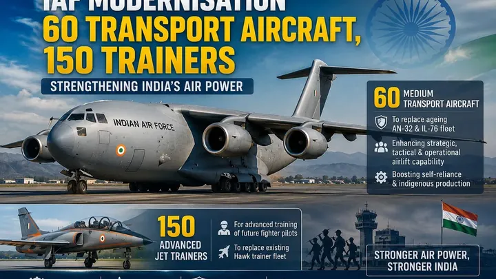 IAF Modernisation: 60 Transport Aircraft, 150 Trainers; പ്രതിരോധത്തിൽ വൻ നീക്കം