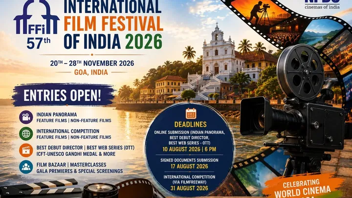 IFFI 2026: ലോക സിനിമയിലേക്കുള്ള വാതിൽ തുറന്നു; ഗോവ ചലച്ചിത്രമേളയ്ക്ക് എൻട്രികൾ ക്ഷണിച്ചു