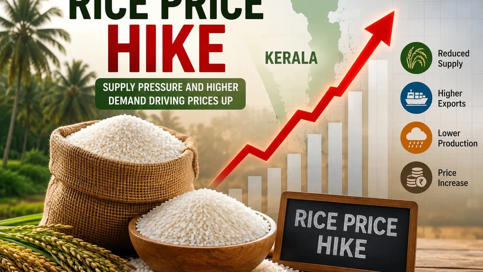 Rice Price Hike: കേരളത്തിൽ അരിവില കുതിച്ചുയരുന്നു; കാരണം എന്ത്?