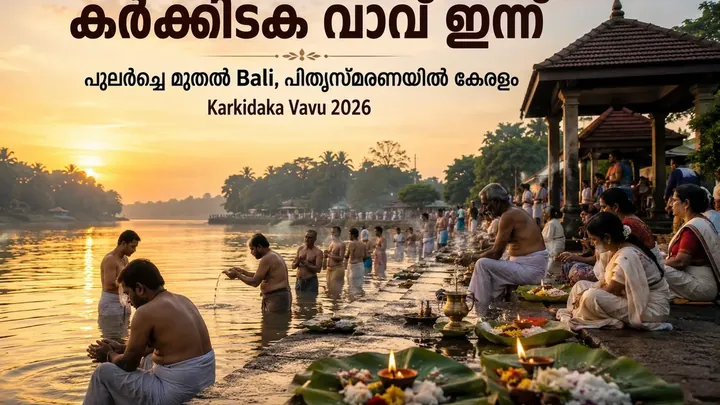 കർക്കിടക വാവ് ഇന്ന്: പുലർച്ചെ മുതൽ Bali, പിതൃസ്മരണയിൽ കേരളം