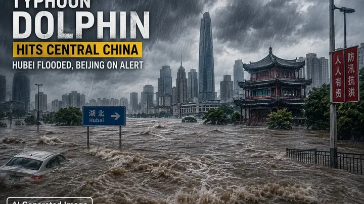 Typhoon Dolphin: മധ്യ ചൈനയിൽ വീണ്ടും പ്രളയഭീതി; ബെയ്ജിങ് ജാഗ്രതയിൽ