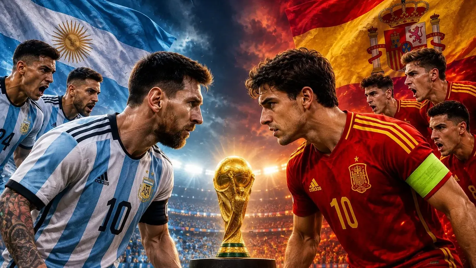 അർജന്റീന vs സ്പെയിൻ ഫൈനൽ സമയം! Argentina vs Spain World Cup Final 2026 Time &amp; Live Updates