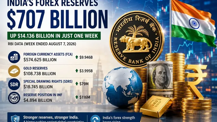 Forex Reserves $707 Billion; RBI ഡാറ്റയിൽ ഇന്ത്യയുടെ വൻ മുന്നേറ്റം