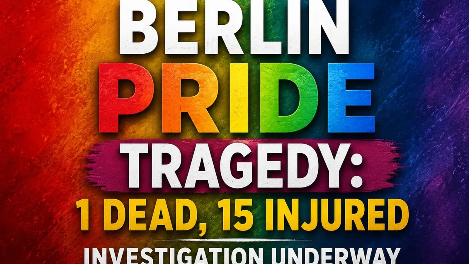 Berlin Pride Tragedy: LGBTQ Parade-ൽ വാഹനം പാഞ്ഞുകയറി; ജർമ്മനി നടുങ്ങി