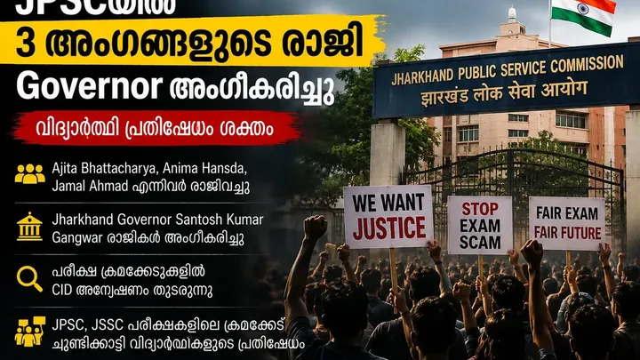 JPSCയിൽ വൻ മാറ്റം; 3 അംഗങ്ങളുടെ രാജി Governor അംഗീകരിച്ചു