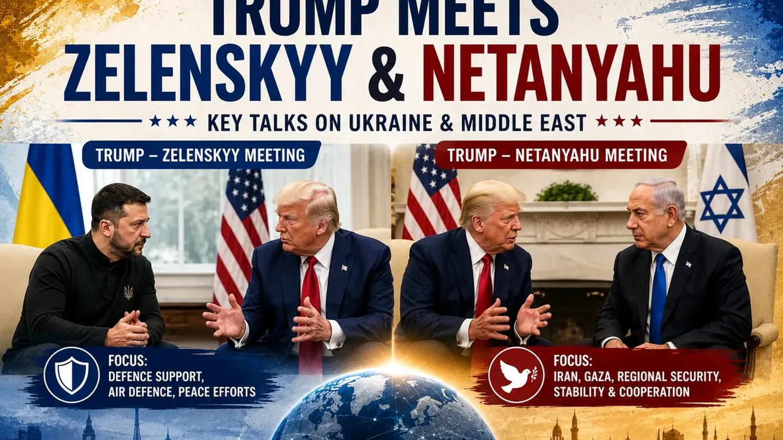 Trump–Zelenskyy–Netanyahu Talks: നിർണായക നയതന്ത്ര ചർച്ചകൾ