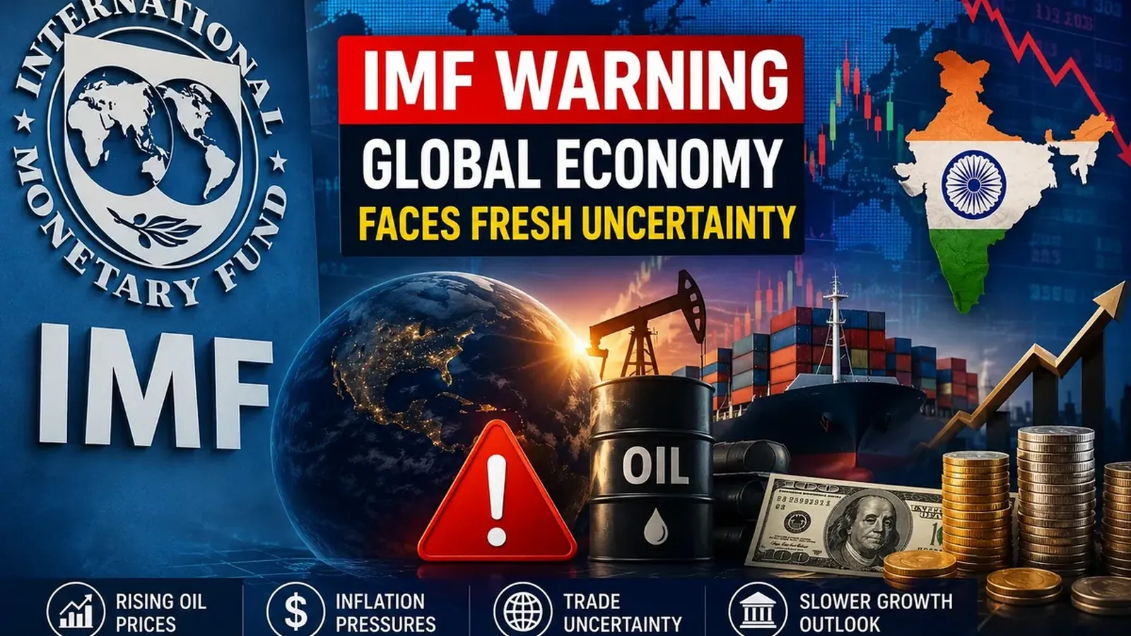 IMF Warning: ലോകസമ്പദ്‌വ്യവസ്ഥയ്ക്ക് വീണ്ടും ആശങ്ക; ഇന്ത്യയും തയ്യാറാകണോ?