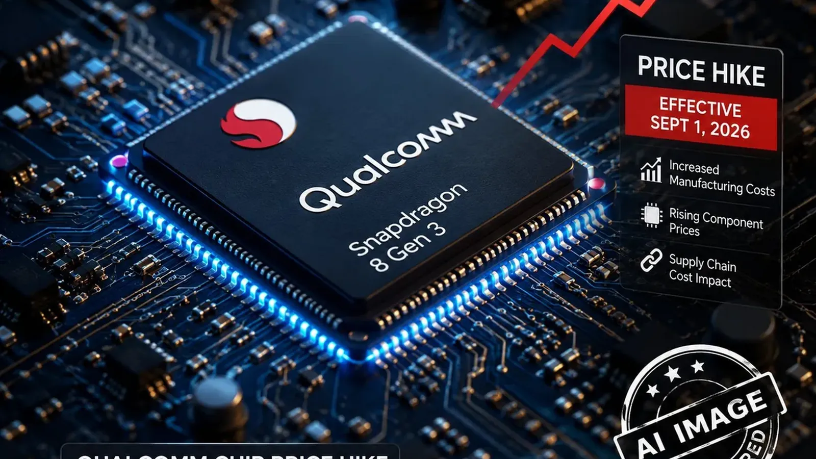 Qualcomm ചിപ് വില ഉയരും; പുതിയ സ്മാർട്ട്ഫോണുകൾക്ക് വിലക്കയറ്റ സാധ്യത
